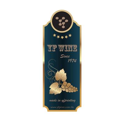 China Embossing Labeling Print Apply Liquor Bottle Label Sticker Paper Label Printing Service for sale