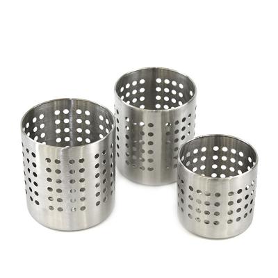 China Stainless steel utensil stand holder, kitchen utensil drying cylinder, utility for kitchen/home/office, for sale