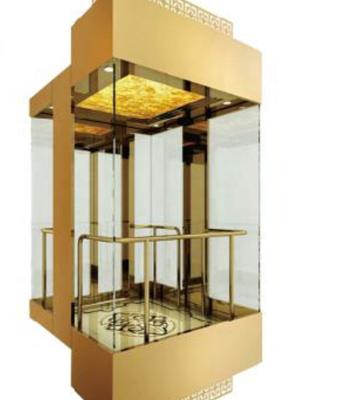 China Contemporary Transparent Glass Panoramic Passenger Elevator For Shopping Mall for sale