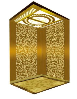 China Modern Golden Luxurious Passenger Elevator With Good After-sales Service for sale