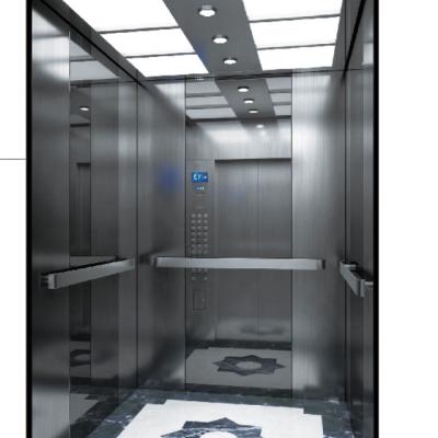 China 1050kg hotel mirror etched cabin passenger lift lift FUJI brand elevator for sale for sale