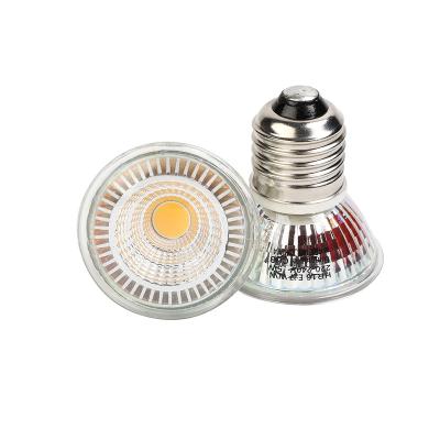 China LANDSCAPE led lamp bulb HR16 E27 5W dimmable dimmable led glass spotlight light bulb COB dimmable led light for sale