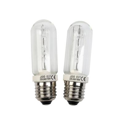 China Glass cover e27 150w photographic lighting jdd halogen bulb halogen lamp light bulb jdd lighting clear bulb for sale