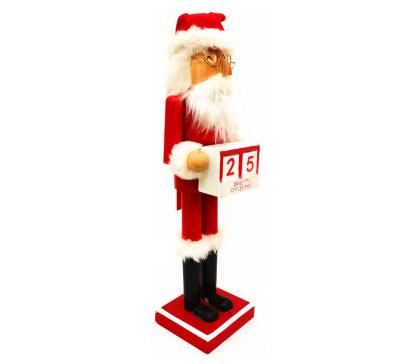 China New Durable Creative Home Wooden Decoration 36cm Nutcracker Soldier Doll Holiday Decor Ornaments Christmas Nutcracker for sale