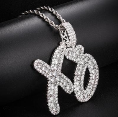 China FASHIONABLE JC New Arrive 3A CZ Necklace Hip Hop Pendant Necklace for Men and Women for sale