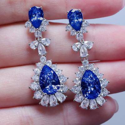 China Other Water Drop Women Wedding Earrings Crystal Earrings Women Wedding Product Zircon Earrings Zircon Women for sale