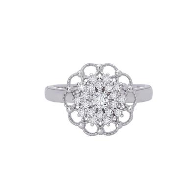 China The Other Ring Snowflake Ring Personalized Rotating Adjustable Zircon Zircon Snowflake Adjustable Ring for sale