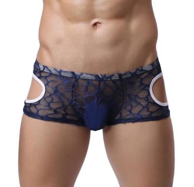 China Spandex/Cotton Manufacturers Sell Men's Sexy Mesh Underwear Breathable Men's Underwear for sale