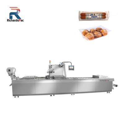 China Automatic Sausage Vacuum Food Salami Wrapping Equipment, Keep Meat Maquina Envasadora De Salchichas Vacuum Red Chorizo ​​Machine for sale