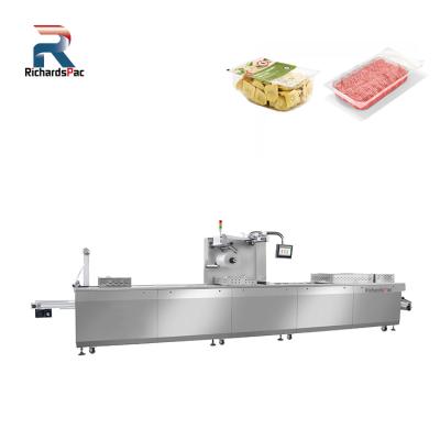 China Automatic Food Thermoforming Packing Line With Modified Atmosphere Packing For Meat for sale