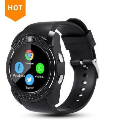 China 2019 Smartwatch V8 smart watch touch screen 1.3 inch TFT high touch screen watch+bands with camera v8 wristwatches for sale