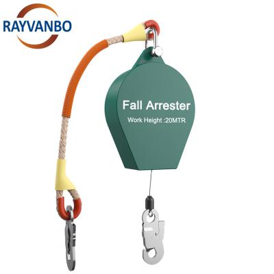 China High Strength Retractable Rope Lifeline Steel Wire Safety Anti-Fall Arrest Harness Climbing Fall Interceptor System For Industrial for sale