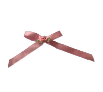 China DIY TOY Pre Made Small Satin Self Adhesive Ribbon Bow For Gift Wrapping Decoration for sale