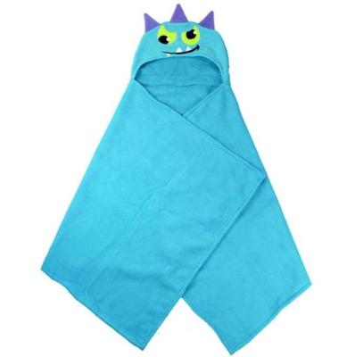 China Viable Printed Cartoon Ponchos Bath Hooded Beach Towel For Kids Children Cotton for sale