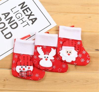 China Hot Sale Christmas New Year Gift Sock Candy Socks Ornament Safe For Decor Kids for sale