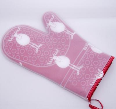 China New Designer Easy Cleaning Printing Oven Gloves Heat Insulation Child Safe Non-slip Gloves for sale