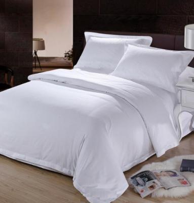 China Child Safe Luxury Five Star Hotels Embroidered 100% Cotton Percale Bed Sheet Hotel Kind Linen White Bed Sheet for sale