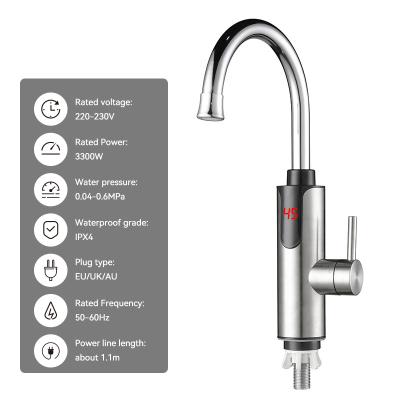 China 3s Fast Heating Instant Electric Heating Faucet Anti Scalding Protection for sale