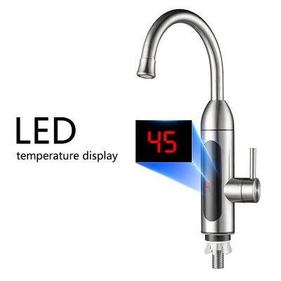 China 304 Stainless Steel LED Temperature Display Electric Instant Water Heating Tap For Kitchen for sale