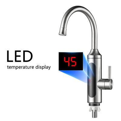 China LED Temperature Display Electric Instant Water Heater Tap For Kitchen for sale