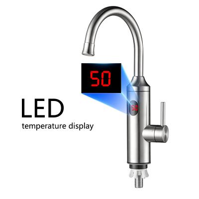 China 360 Degree Rotatable Outlet LED Temperature Display Electric Instant Hot Water Heater Tap for sale