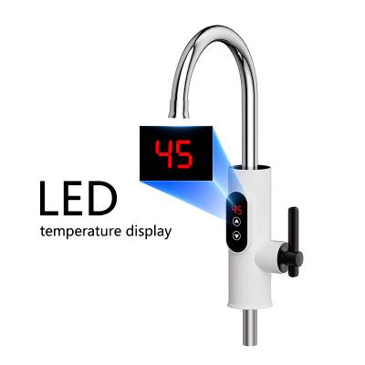 Cina 220-230V Display di temperatura LED della cucina Calda acqua elettrica istantanea Rubinetto del rubinetto in vendita