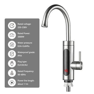 China High Performance 304 Stainless Steel Instant Water Heater Tap Kitchen for sale