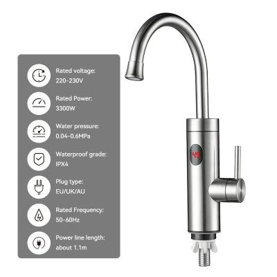 China 220-230V 3300W Instant Water Heater Tap For Kitchen With LED Display for sale