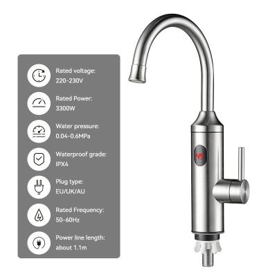 China 24 Hours On Demand Hot Water Supply Instant Electric Heating Tap With Digital Display for sale