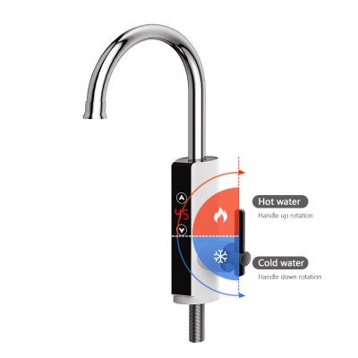 China 360 Degree Free Rotation Kitchen Tap Hot And Cold Water 3s Fast Heating for sale