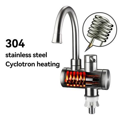 China Bathroom Instant Water Heater Faucet With LED Temperature Display for sale