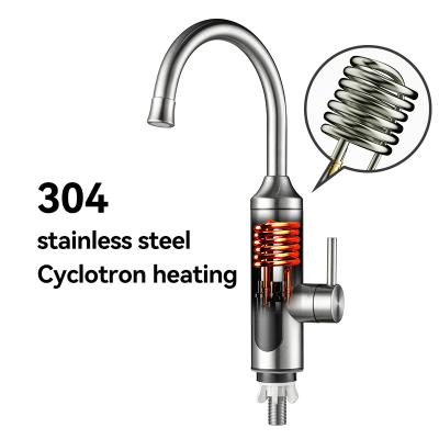 China Kitchen 3300W Power 304 Stainless Steel Instant Electric Water Faucet for sale