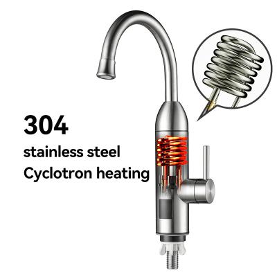 China 304 Stainless Steel Instant Electric Heating Water Faucet IPX4 With LED Digital Temperature Display for sale