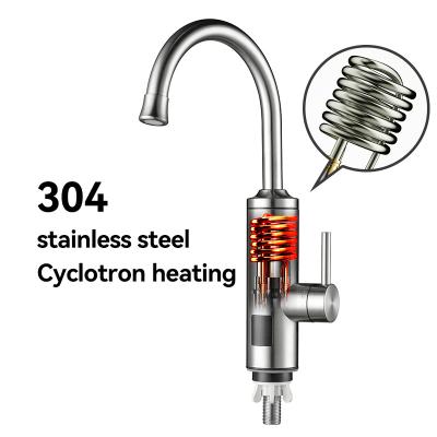 China Instant Hot Water Supply 304 Stainless Steel Instant Electric Heater Tap For Kitchen for sale