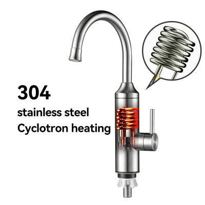 China Deck Mounted Electric Tankless Instant Hot Water Heater Faucet Kitchen Heating Tap for sale