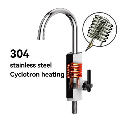 China 304 Stainless Steel Electric Instant Water Tap Hot Type Quick Heating Over Water Kitchen Heater Tap for sale