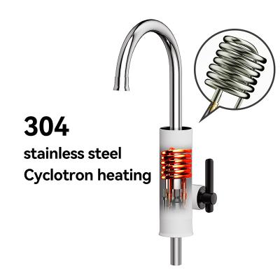 China 220-230V 304 Stainless Steel Electric Instant Water Heater Tap For Kitchen Bathroom for sale