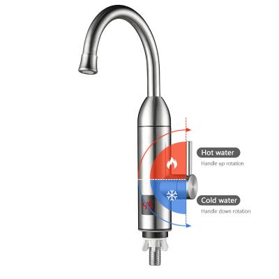 China Digital Temperature Display Instant Water Heater Hot And Cold Water Tap Kitchen for sale