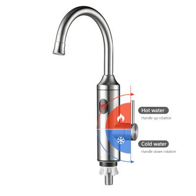 China Kitchen Sink Water Tap Instant Hot And Cold Water Electric Heating Faucet for sale