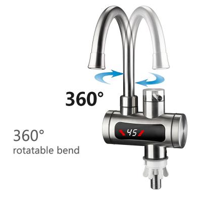 China 304 Stainless Steel 220V 3300W Instant Electric Water Heater Faucet Tap For Bathroom for sale