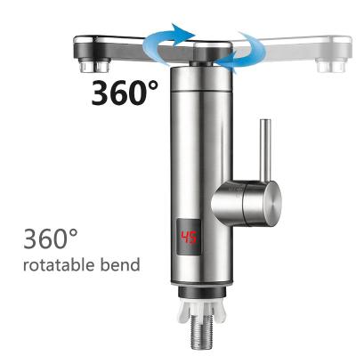 중국 온도 및 냉수 공급 즉시 360° 무료 회전 즉시 전기 히터 욕실 탭 판매용