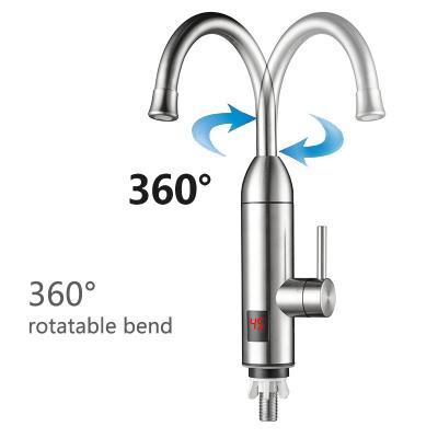 China Deck Mounted 3300W Instant Electric Water Heater Tap 220V Single Handle for sale