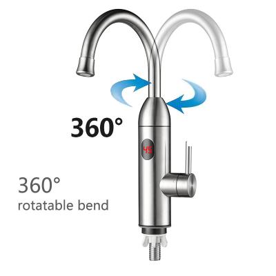 China LED Digital Temperature Display Electric Water Heater Faucet For Kitchen for sale