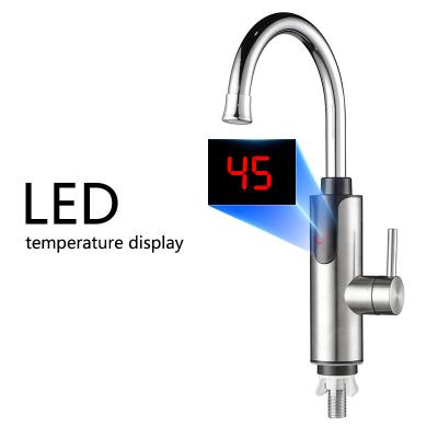 Cina Display di temperatura a LED 3300W Rubinetto elettrico per acqua calda in acciaio inossidabile in vendita