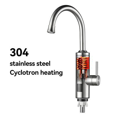 China Stainless Steel Tankless Instant Electric Heater Water Tap For Bathroom for sale