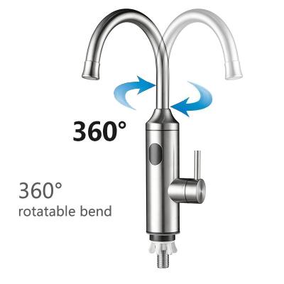 Chine Faucet de chauffage électrique instantané réglable à la main à 360 degrés 3300W affichage numérique LED à vendre