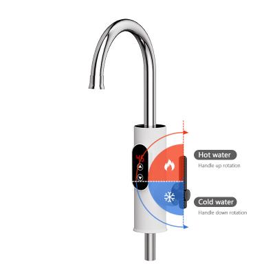 China Display digital Seguridad Cocina portátil Calentador de agua instantáneo Cocina del grifo en venta