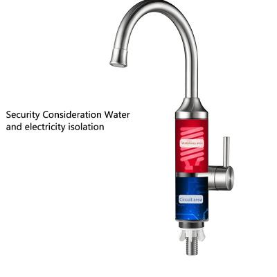 China 230V 3300W CE Rohs Cert Electric 3s Heating Water Heater Instant Hot Water Tap Electric Faucet for sale