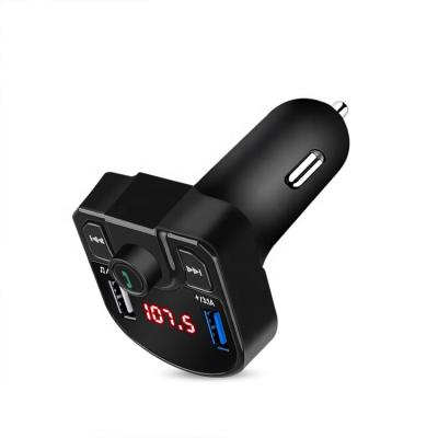 China Car Mp3 BT Dual Usb Fm Transmitter 4.1a Radio Mp3 Car Kit Car Mp 3 Player Handsfree TF Card Support Music Audio Radio Charger for sale