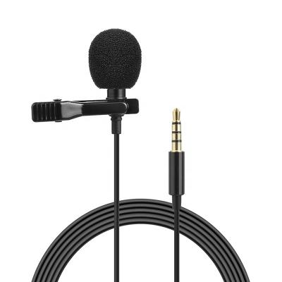 China Lavalier Microphone Smartphone Phones Newest Lavalier Recording External Portable 3.5mm/35mm Wired Mobile Lapel Microphone for sale